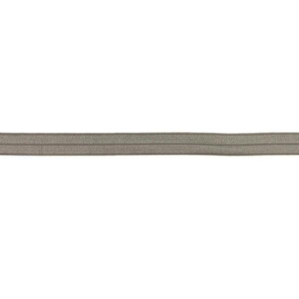 Elastisches Schrägband Polyamid Breite 15 mm - Taupe